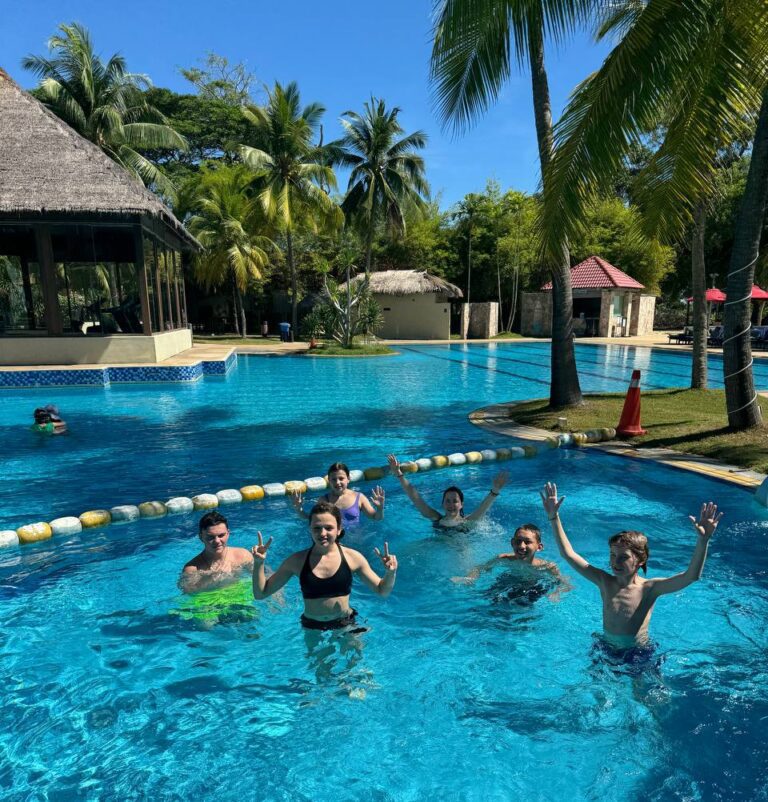 swimming-English language camp in singapore