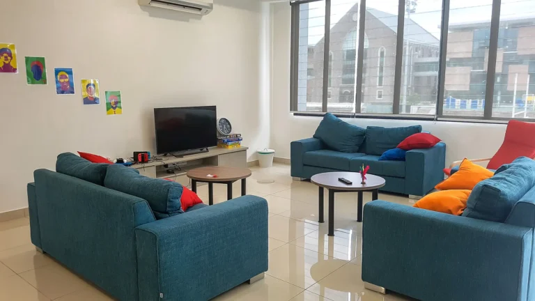 Family camp in Malaysia-accommodation drawing room-English Language Camp