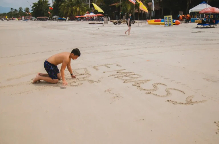 playing games at the beach