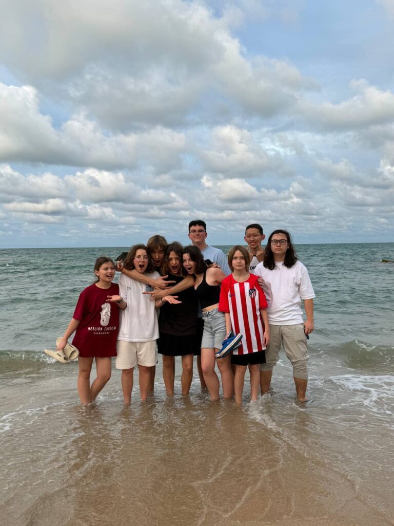 guys having fun in beach-International Camps in Dubai-Adventure camps in dubai for teens