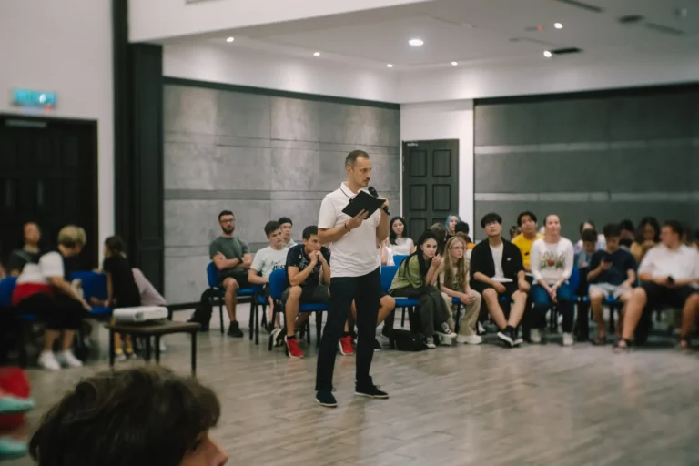 Smart Skills Camp—Michael giving lectures—International Camps in Malaysia