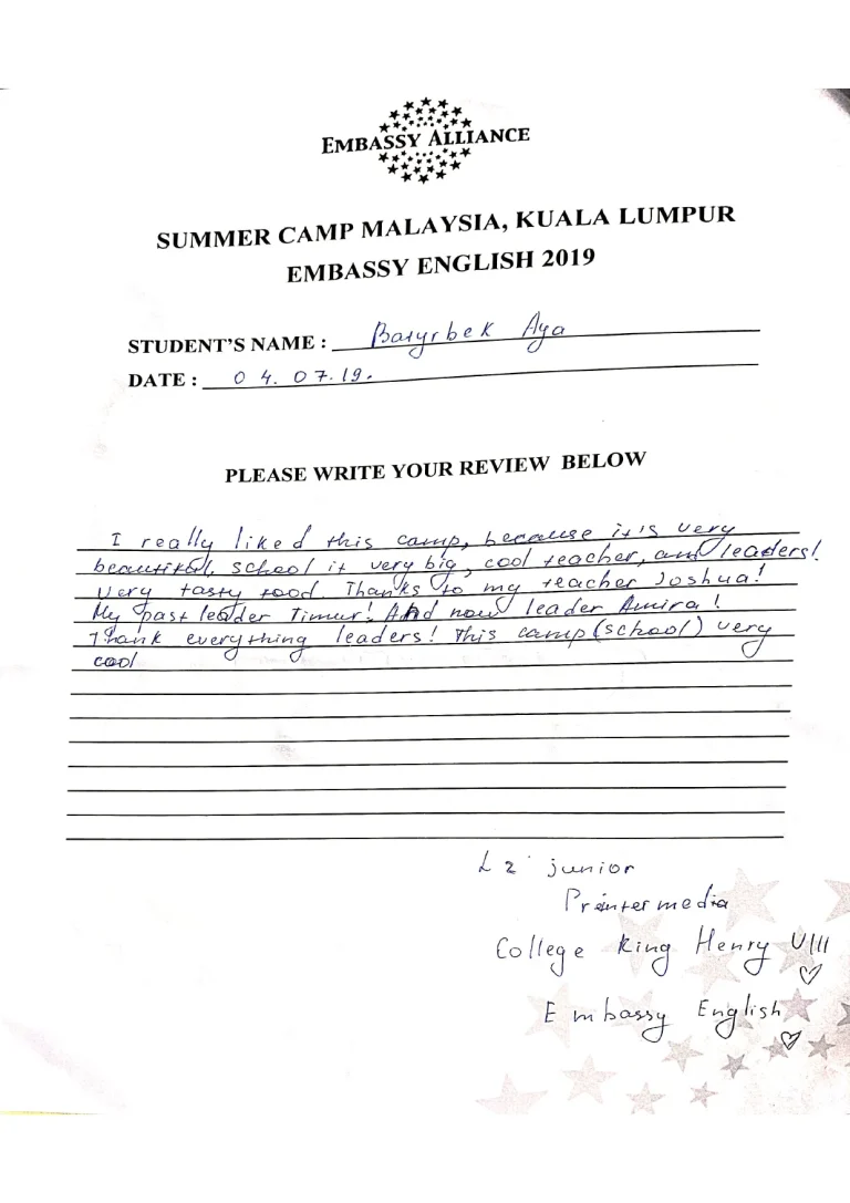 English language camp in singapore reviews