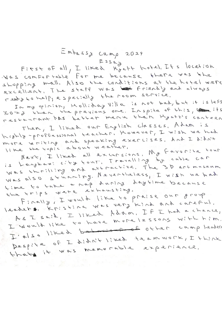 Holiday camp in Malaysia reviews