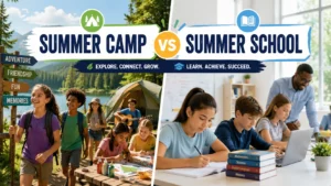 summer camp vs summer school