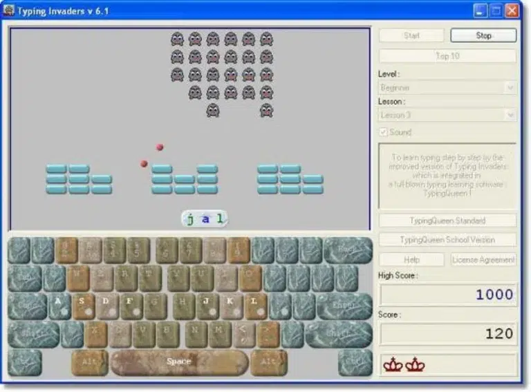 typing-invaders-online learning games-en.softonic.com